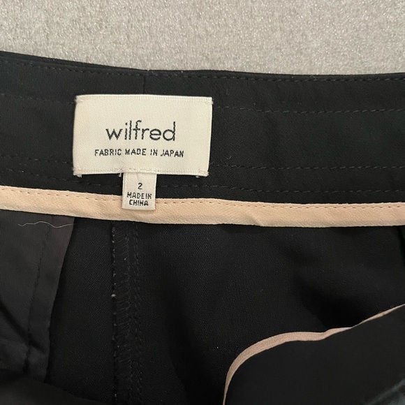 [US2]Wilfred Aritzia Allant Black Tie-Waist Crops Career Joggers - Picture 5 of 9